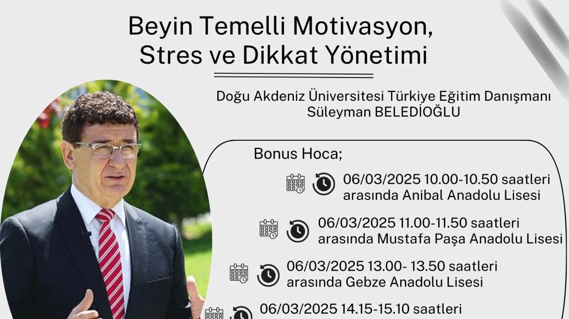 Beyin Temelli Motivasyon, Stres ve Dikkat Yönetimi Semineri