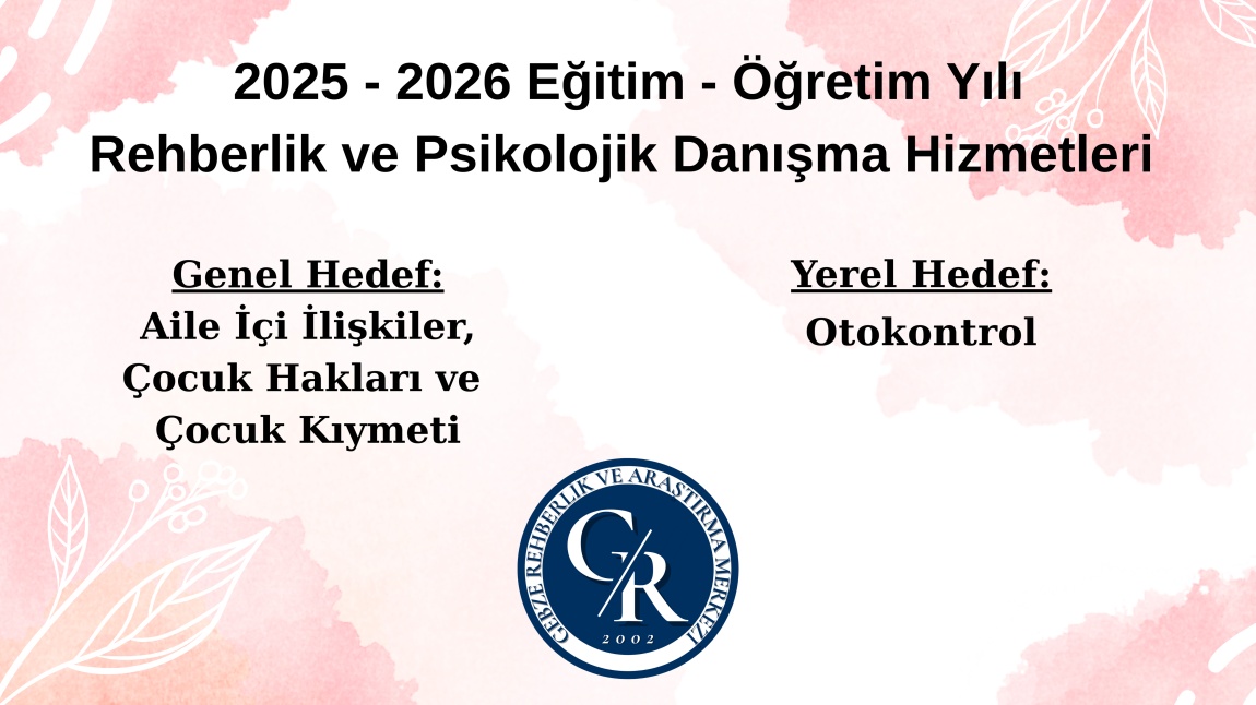 2025-2026 Eğitim / Öğretim Yılı Kocaeli İli Yerel Hedef Eğitim İçerikleri
